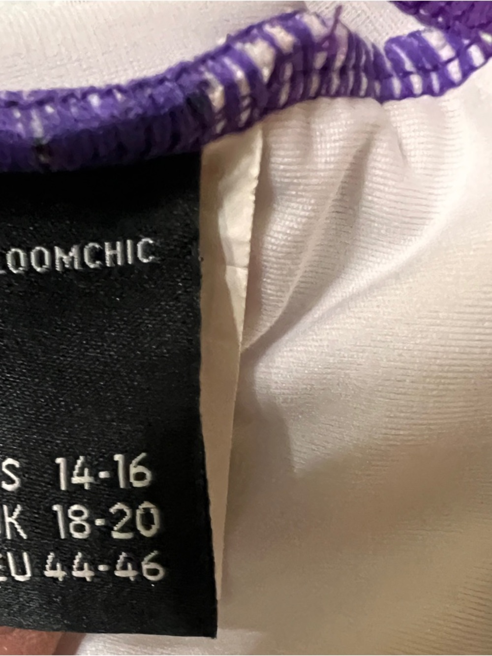 BloomChic Polka Dot Purple 2-Piece Swim Dress size 14-16 - Picture 8 of 14
